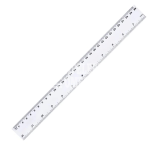 REGLA PLASTICO 30 CMS 